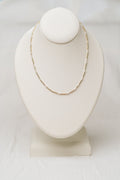 17” Choker Hope Unwritten Gold 3mm Pearl Bead Necklace