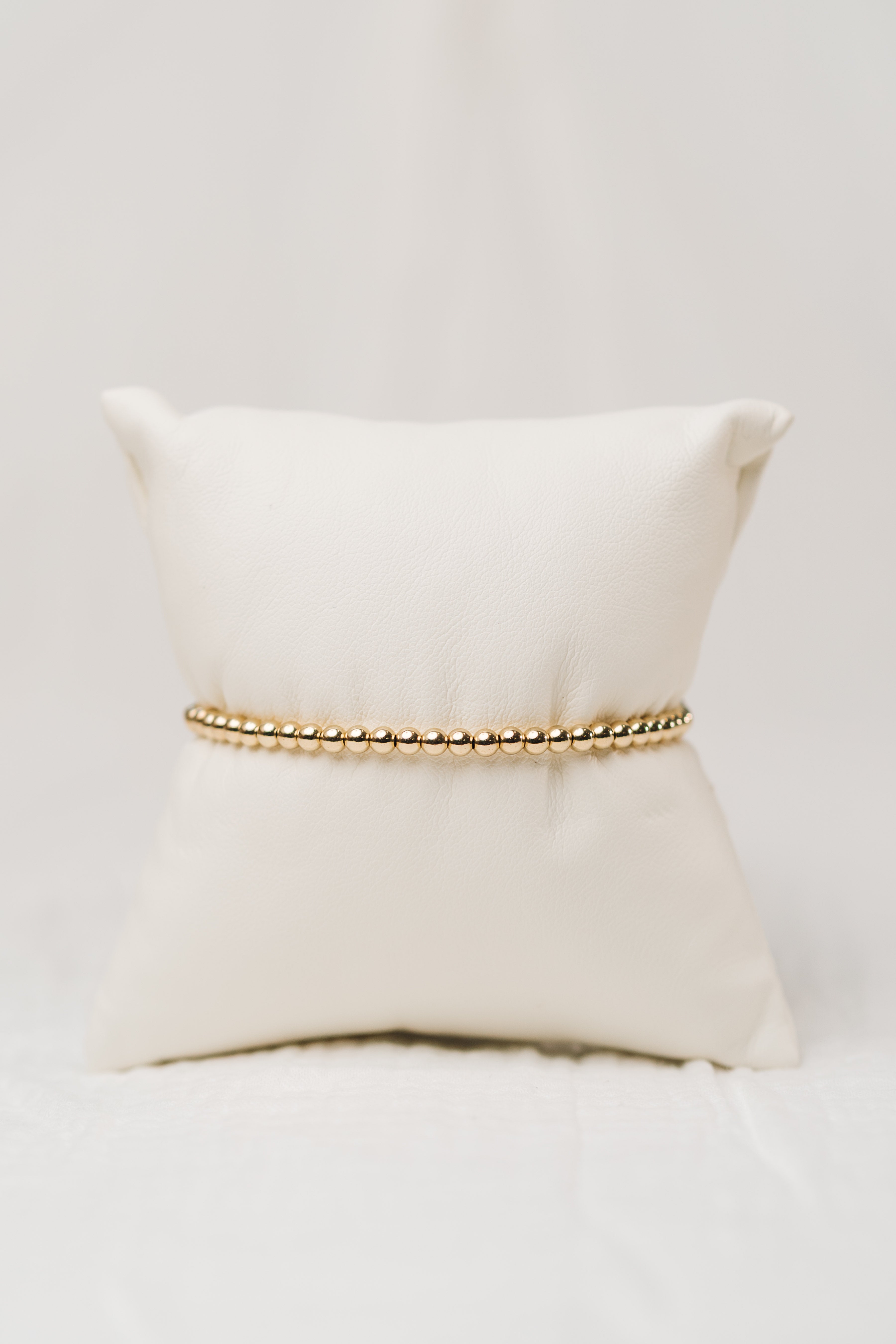 Classic Gold 4mm Bead Bangle