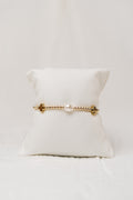 Signature Cross Admire 3mm Gold Bead - Pearl
