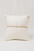 Admire Gold 3mm Bead Bracelet - Pearl