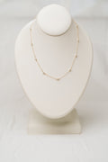 17” Simplicity Chain 4mm Pearl Bead Necklace