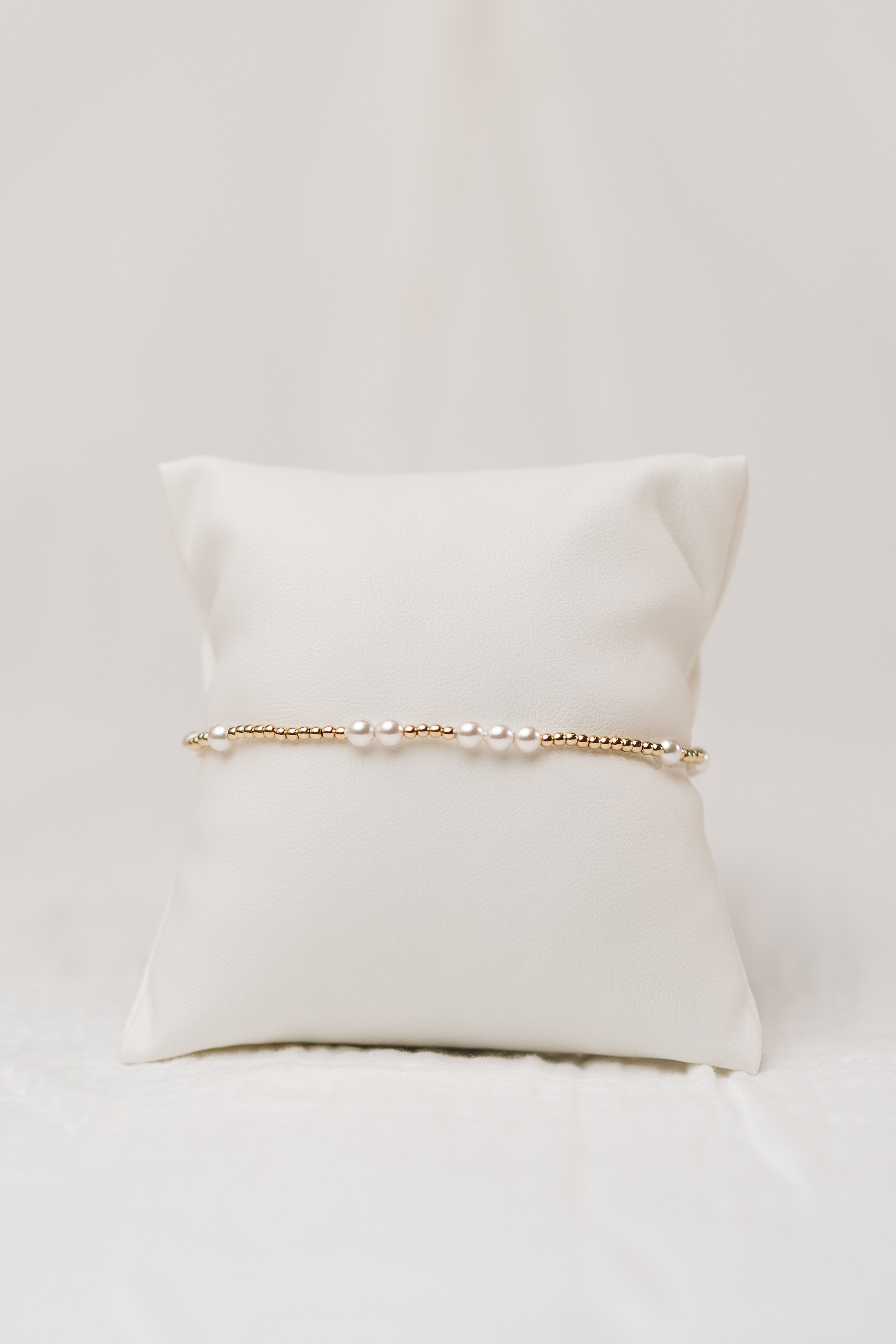 Hope Unwritten 3mm Bead Bracelet - Pearl