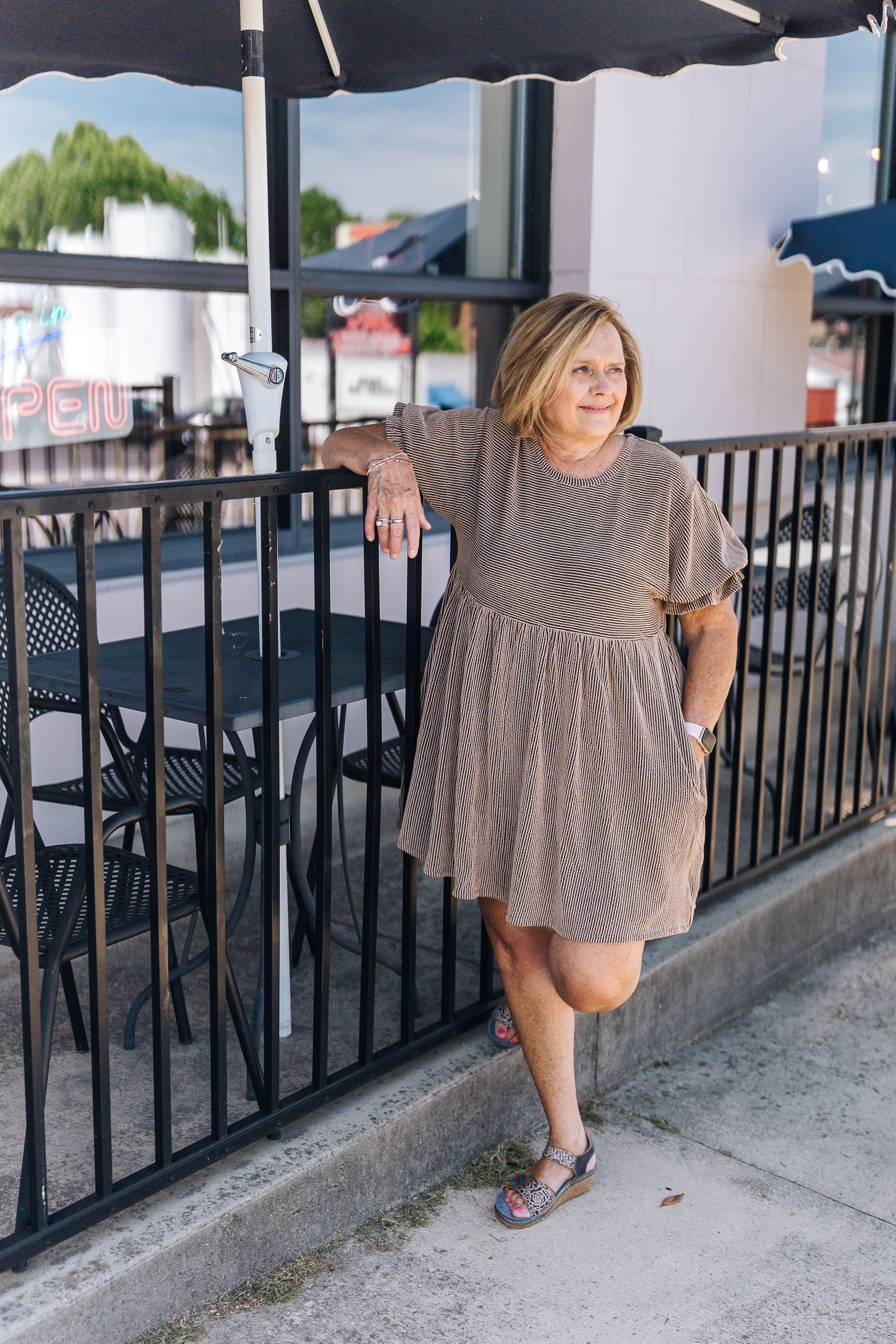 Open Sky Dress - Camel