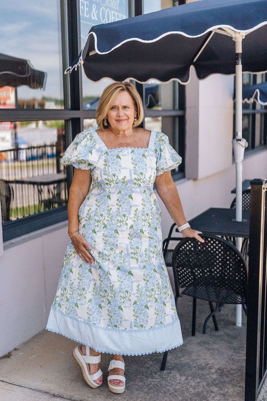 Blue Hydrangea Dress