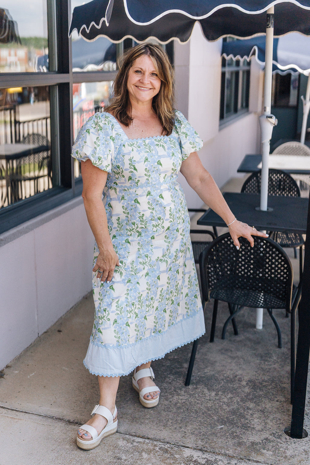 Blue Hydrangea Dress