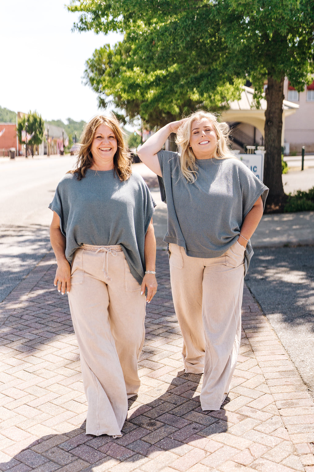 Moon Glow Texture Knit Top - Seafoam