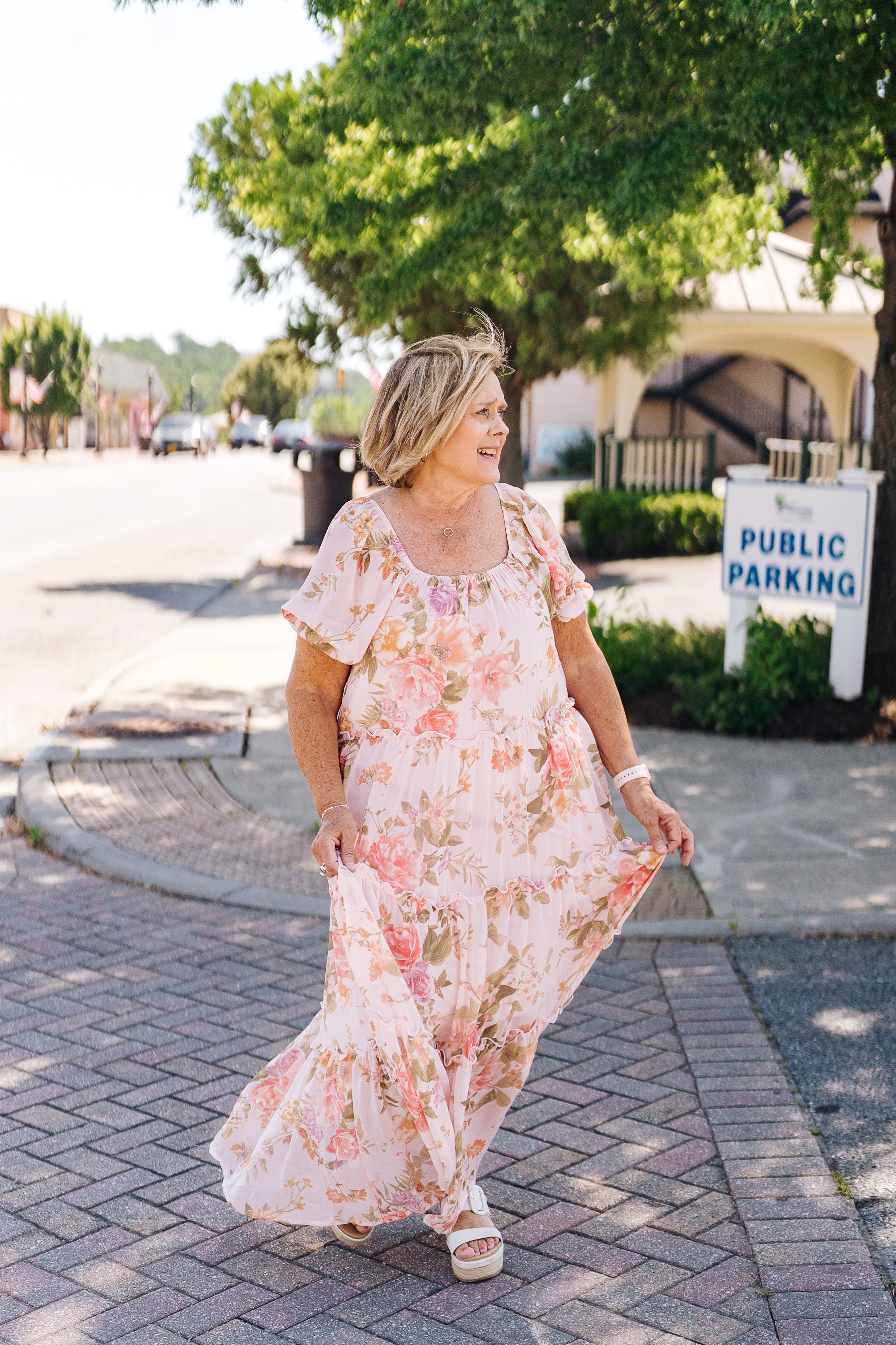 Blush Floral Dress