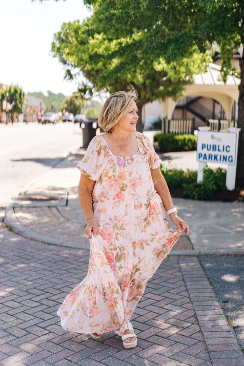 Blush Floral Dress