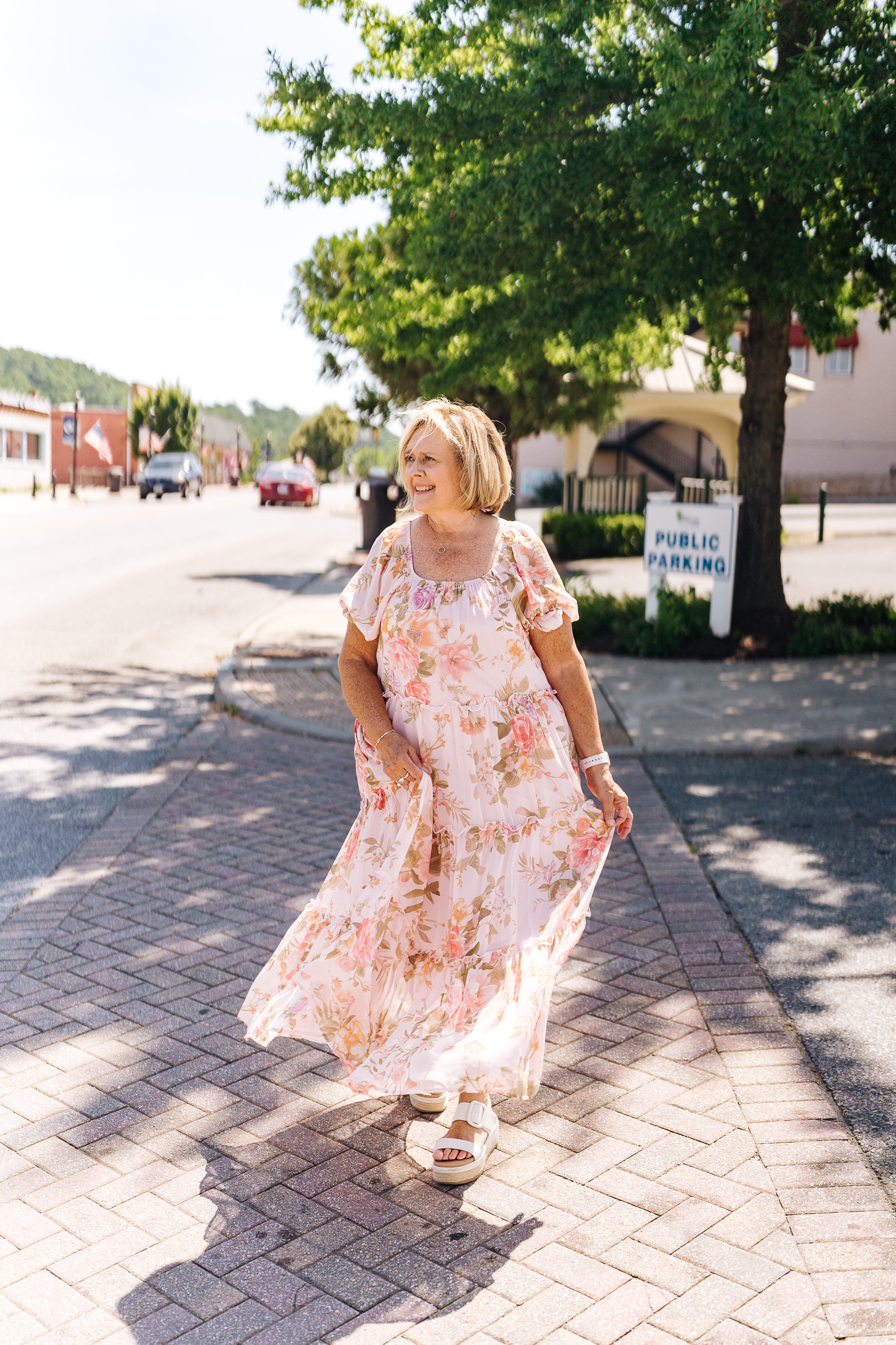 Blush Floral Dress