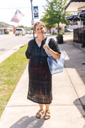 Open-Knit Beach Cover Up Dress